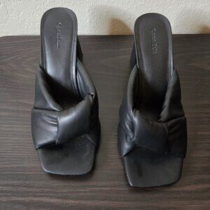Open Edit Mule Heels